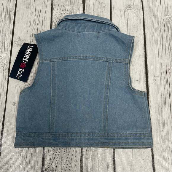Limited Two Girls Denim Vest Size 5 - Picture 3 of 4